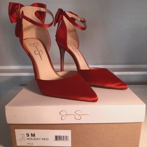 Jessica Simpson Polla Red Size 9 Heels